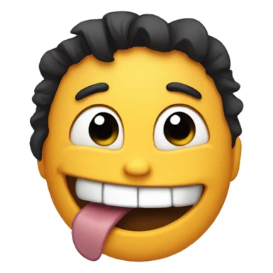 Smily face with scar sticker