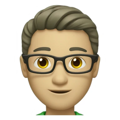 Una F y una R juntas de color verde sticker