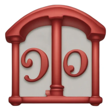 Red letter « P » sticker