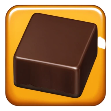 1 or 2 squares dark chocolate from a chocolate bar sticker