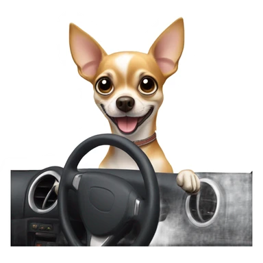 Joint Chihuahua driving sticker