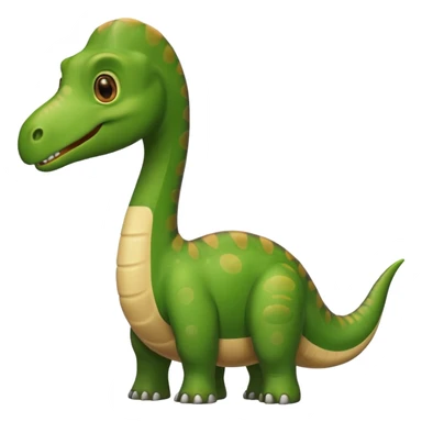 Brachiosaurus feel chill and say hi sticker