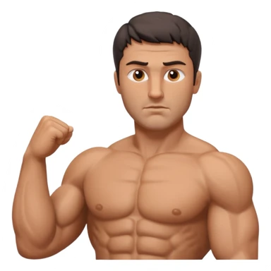 crea a un griego estoico, muy musculoso 3d sticker