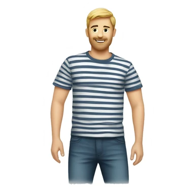 t shirt marinière  sticker