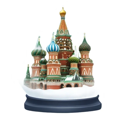 Kremlin in Christmas snow globe sticker