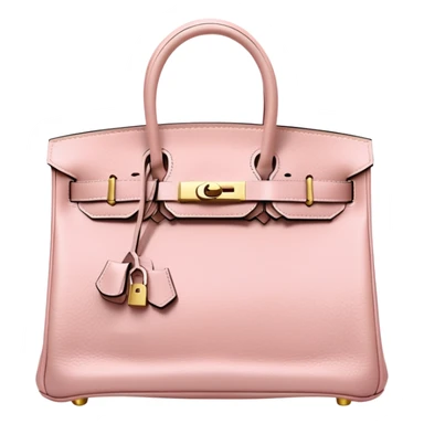 Pale pink birkin bag sticker