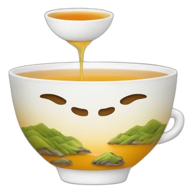 Chinese tea gaiwan  sticker