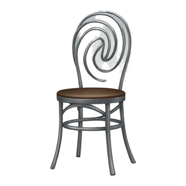 metal spiral chair sticker