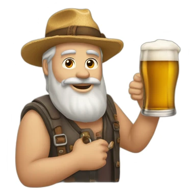 Éric zemour qui bois une bière sticker