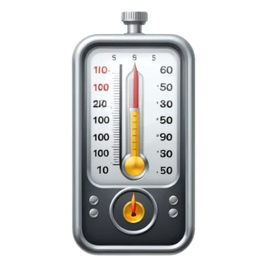 analog progress tracker, vertical gauge with needle sticker