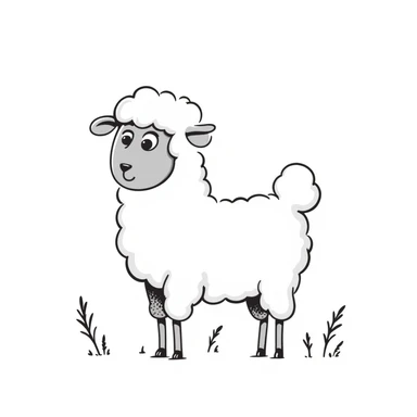 Sheep sticker