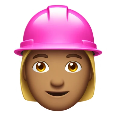 pink hard hat sticker