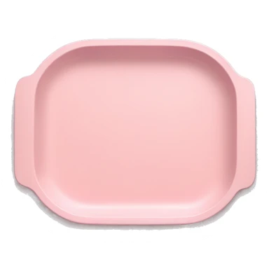 Light pink food tray sticker