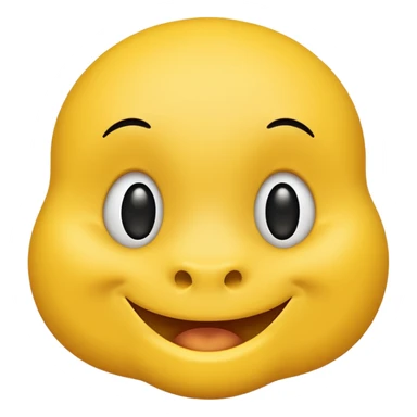 Smiley face (yellow) with mole on chin sticker