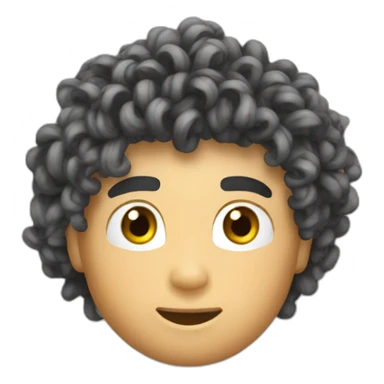 Ronaldo noodle hair sticker