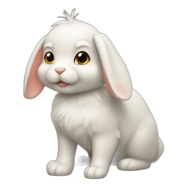 Pince sur un lapin sticker