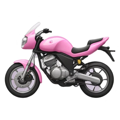 Pink motorbike  sticker