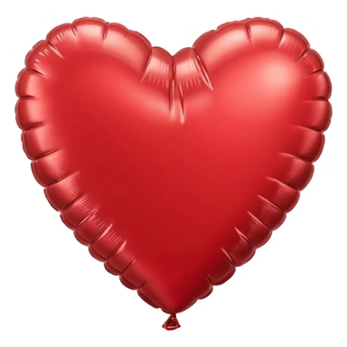Foil balloon heart, remove background sticker