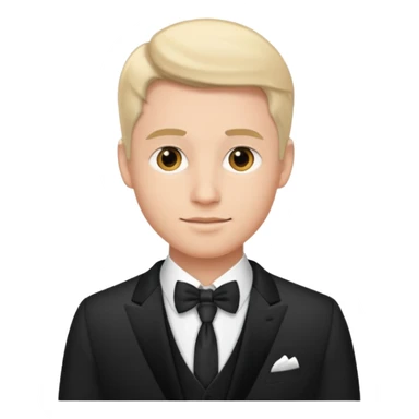 traje de gala primer plano hombre sticker