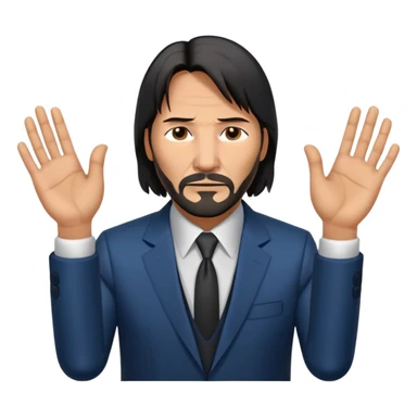 John wick zeigt 67 mit den Händen  sticker