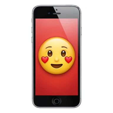 Un emoji qui fait un clin d’œil et mélangé à un cœur rouge iPhone  sticker