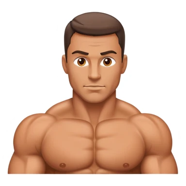 muscular man sticker