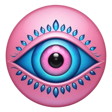 pink evil eye sticker
