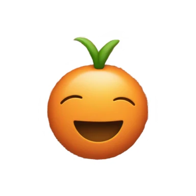 Hippy orange sticker