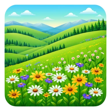 Meadow sticker