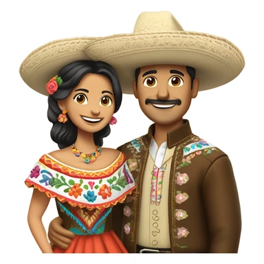 Mexican couple  sticker