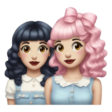Melanie Martinez y lana del rey  sticker