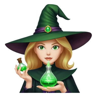 Nicole Kidman making green glowing potion  sticker
