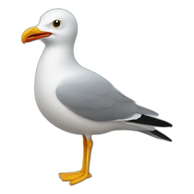 clever gull sticker