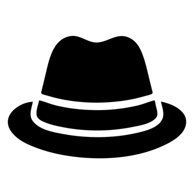 A gold fedora emoji sticker