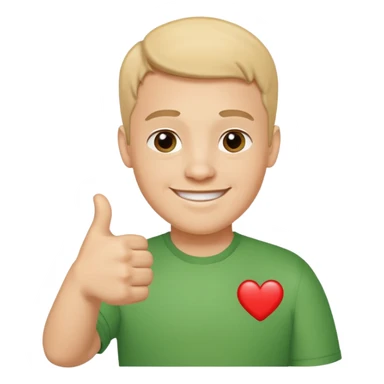 Man with autism with thumbs up sticker