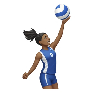 Volleyball spike sticker