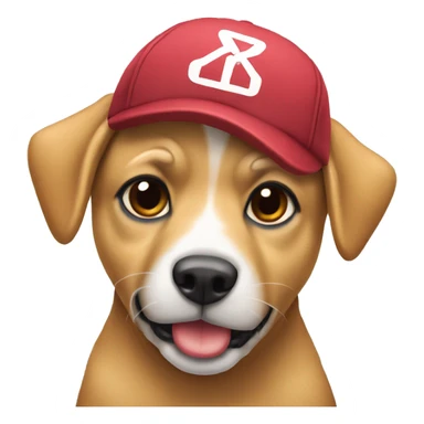 Perrito con gorra  sticker