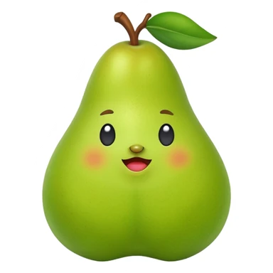 Twirking pear sticker