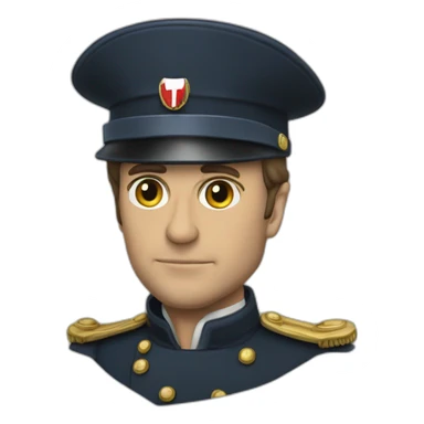 macron en string de guerre sticker