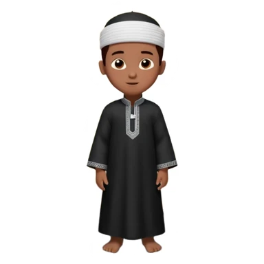 Personnage 3D mignon en style Pixar, un petit garçon portant un qamis blanc et un kufi, tenant un tapis de prière, entouré de lanternes brillantes, fond doux, couleurs chaudes, garçon teint noir TENANT UN APPAREIL PHOTO sticker