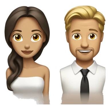 Brad and Angelina sticker