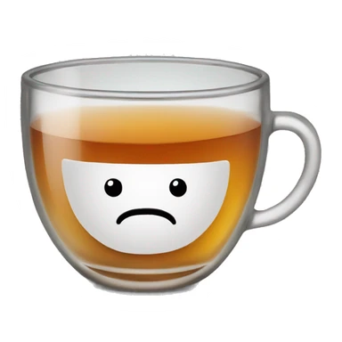 Tea in a Glass cup sticker