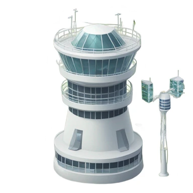airport control tower sticker