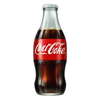 Vintage glass Diet coke sticker