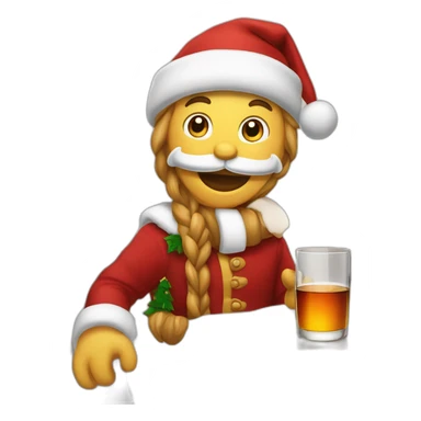 Per Noël qui boit du whisky  sticker