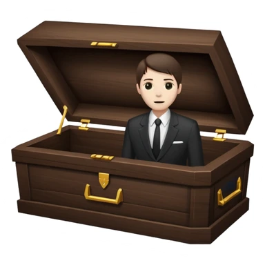 Tossed in coffin sticker