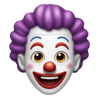 clown that is laughing  sticker