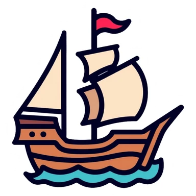 pirate ship sticker