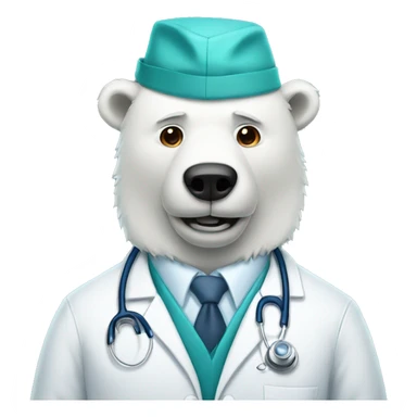 polarbear doctor sticker
