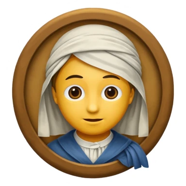 famous painting sticker